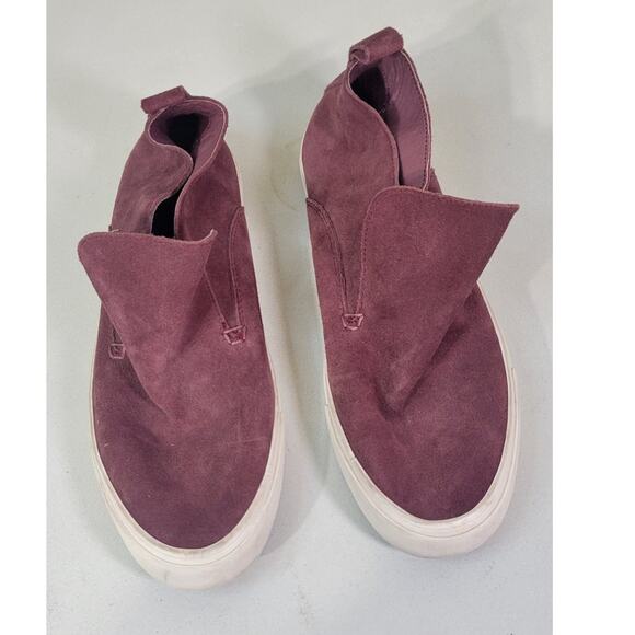 SeaVees Huntington Middie Shoes Mens Size 10 Suede Slip On Maroon Shoes Casual - Picture 2 of 11